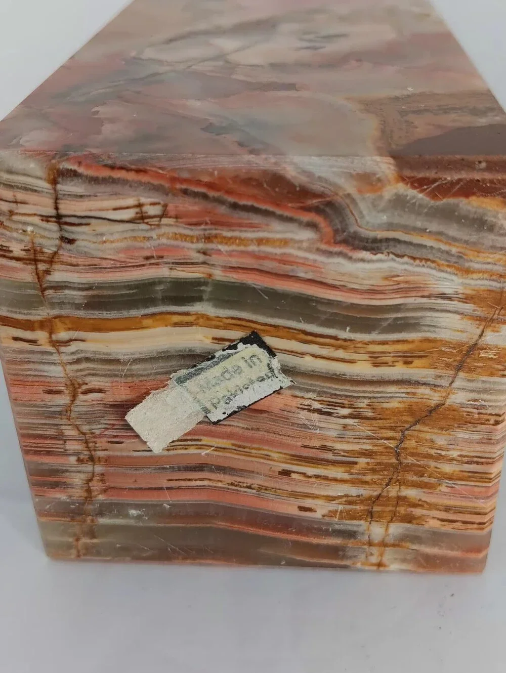 Green Banded Onyx Tower 10 Inches Tall